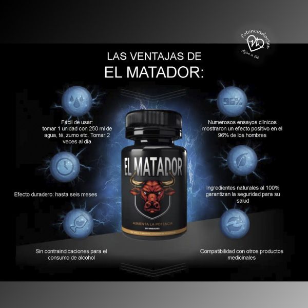 el matador potenciador masculino en descuento